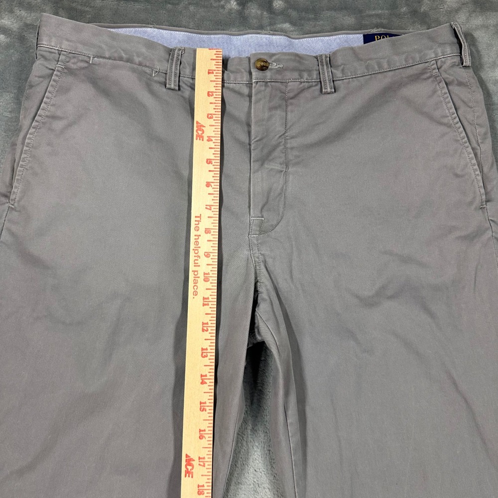 Polo Ralph Lauren Mens 36x32 Grey Stretch Straight Fit Chino Pants 710690138021 - Picture 5 of 14